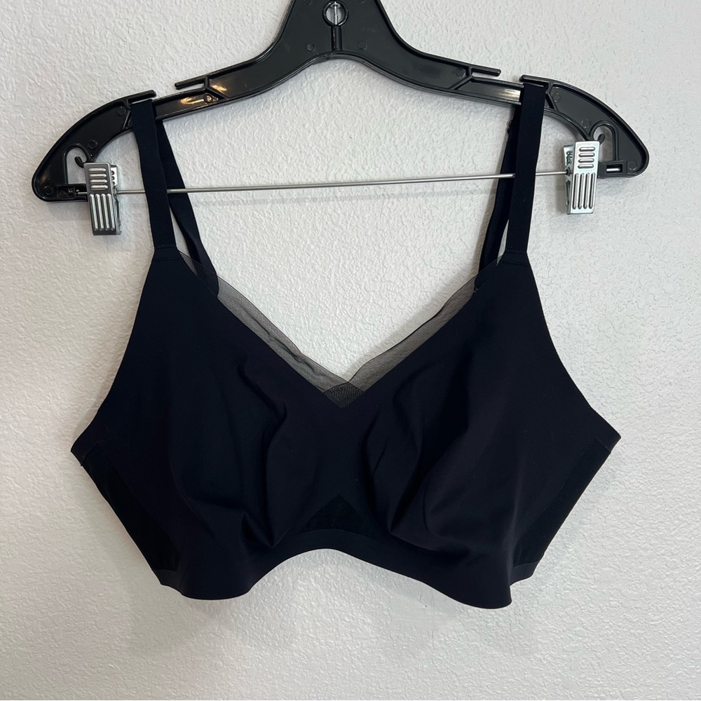 Honeylove Black Full-Coverage Wireless Bra - Picture 4 of 6